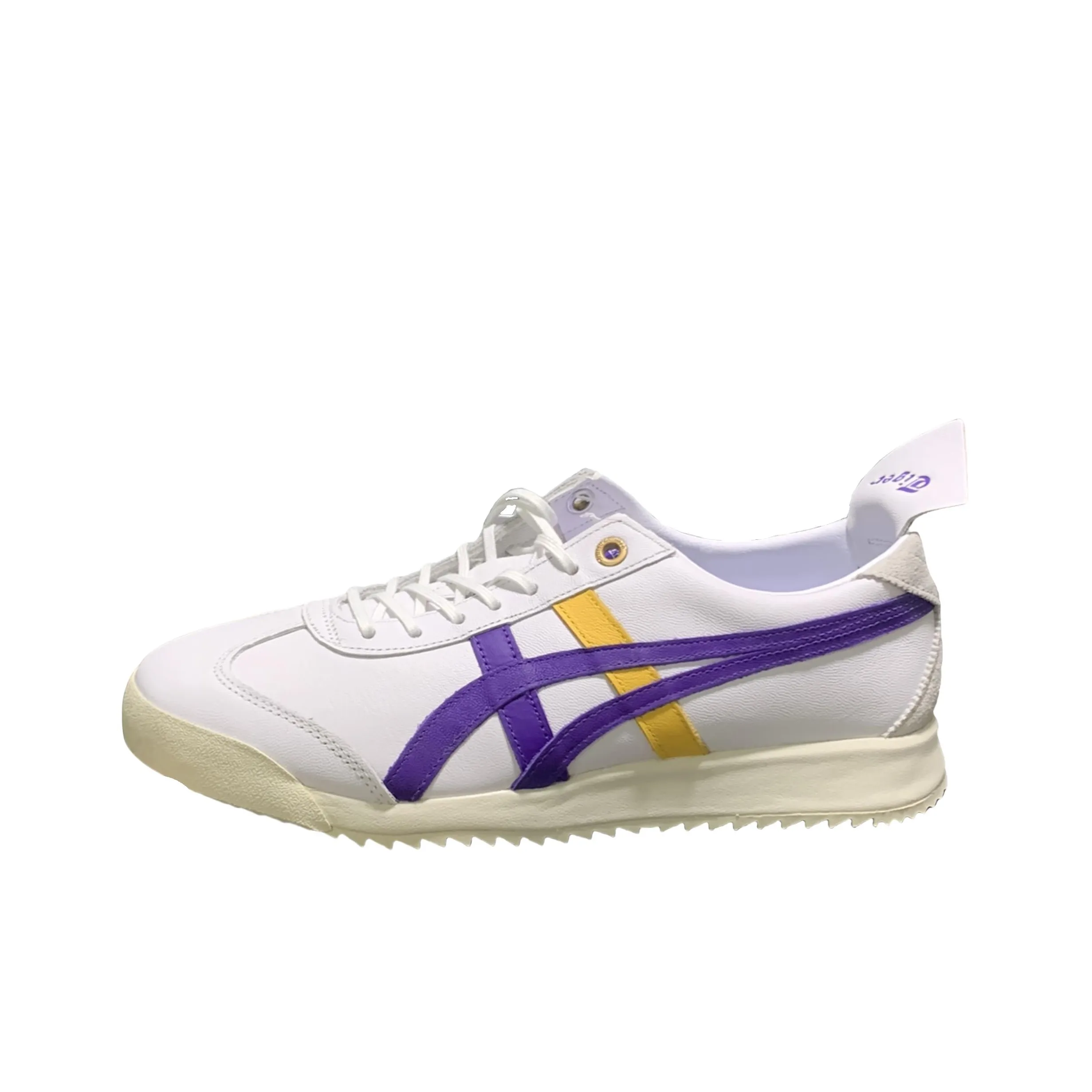 Onitsuka Tiger MEXICO 66 Slip Устойчивый к истиранию Низкий Топ Casual Унисекс Белый Фиолетовый Желтый
