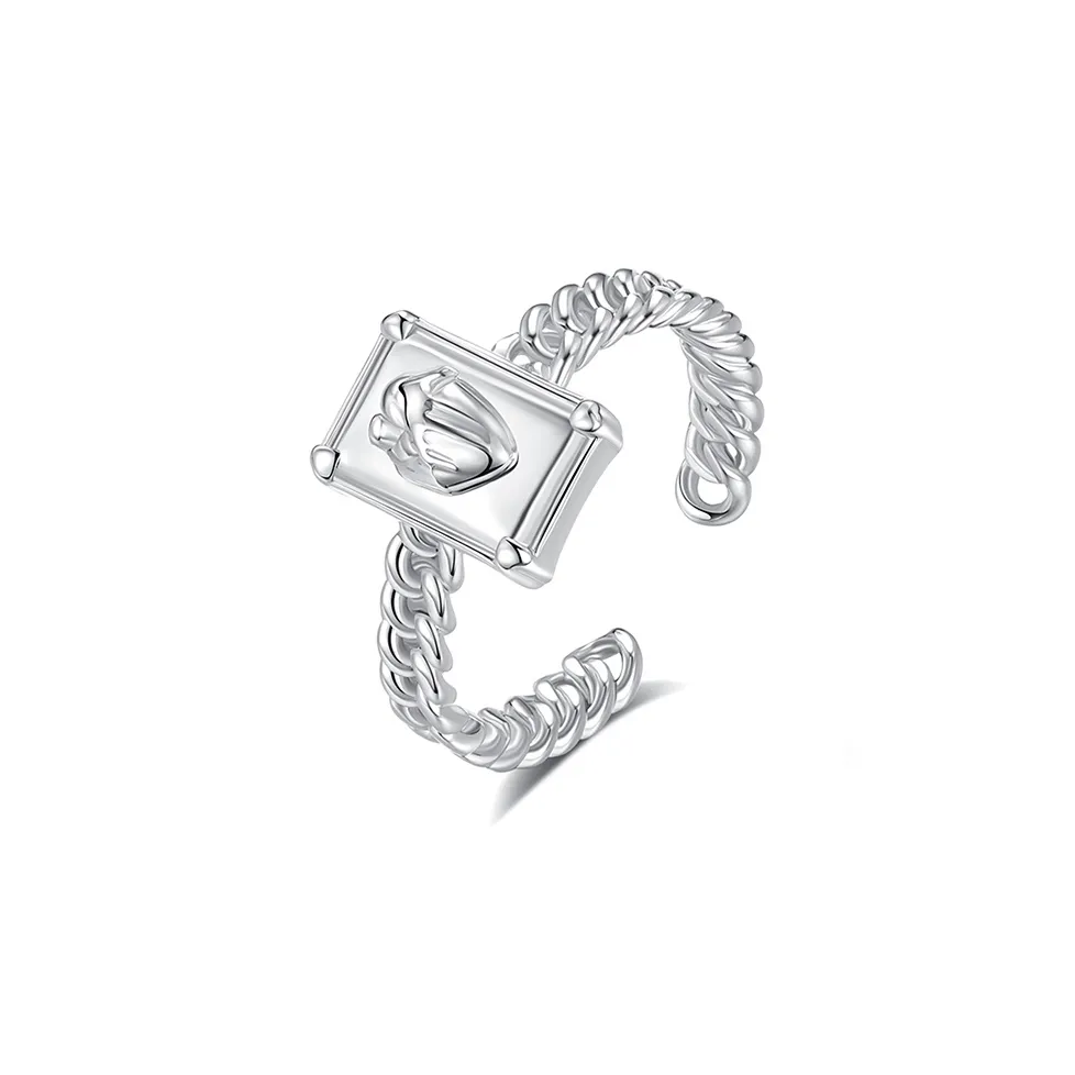 ATPLAY Белое золото с покрытием кольца Женское серебро