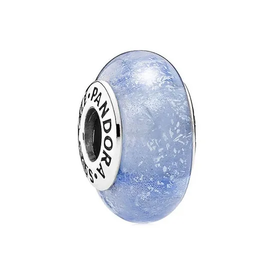 Pandora Стерлинговое серебро 925 пробы с цветной глазурью, ювелирные аксессуары, синий, унисекс