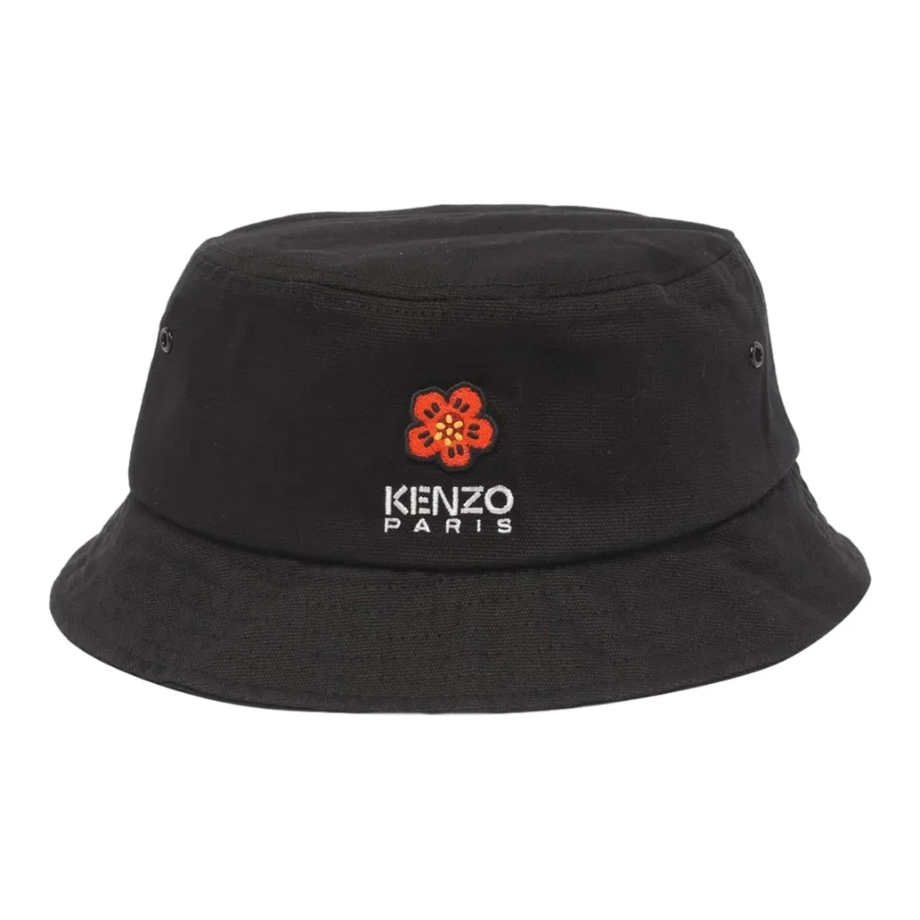 KENZO Cotton Bucket Hats Черный Мужской