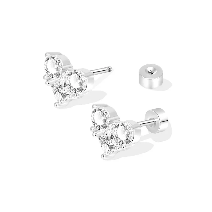 Серьги-гвоздики Floating Joy из титановой стали женские