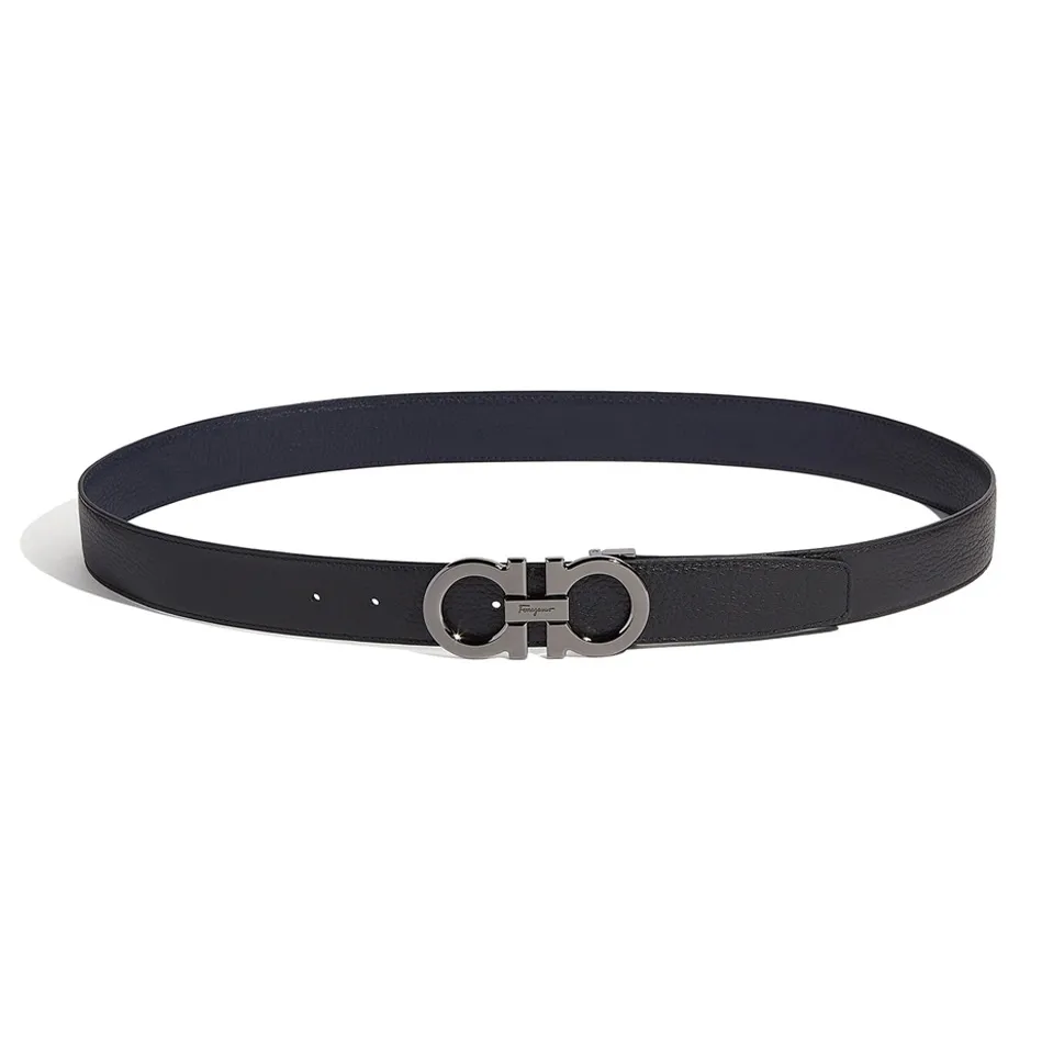 Ferragamo Gancini Buckle-fastening Leather Belt