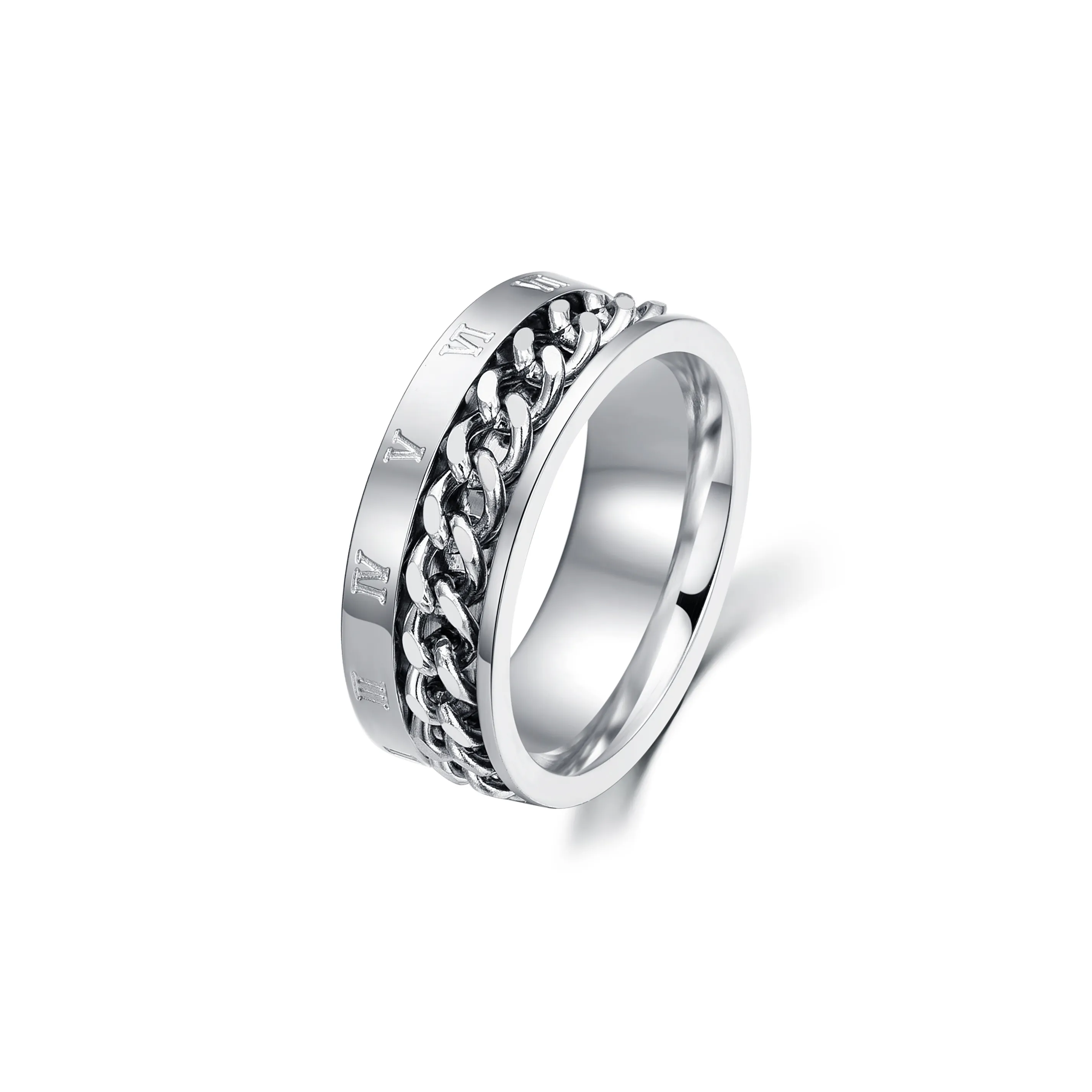 TEEX Кольца из титана и стали для мужчин