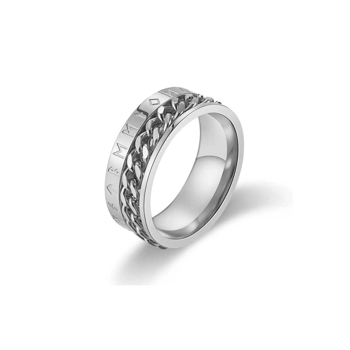 LIBALU Кольца из титанового стального сплава Мужские