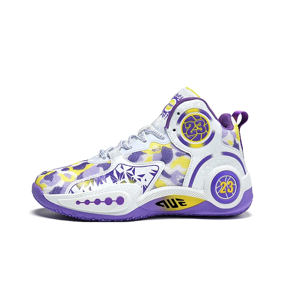 Prince McQueen Cushioning And Breathable Mid Top Air Cushion Basketball Shoes Unisex