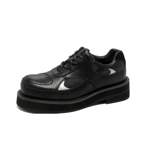Beidouniao Мужские повседневные туфли Low Top Черные для мужчин