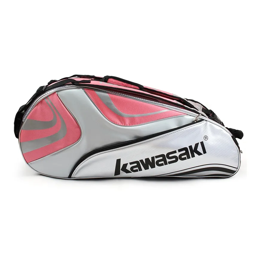 Kawasaki Бадминтон Ракетки Сумки 6 шт. Упаковка Спортивный Повседневный Стиль Рюкзак Персиковый Красный Унисекс Индивидуальное Отделение для Обуви
