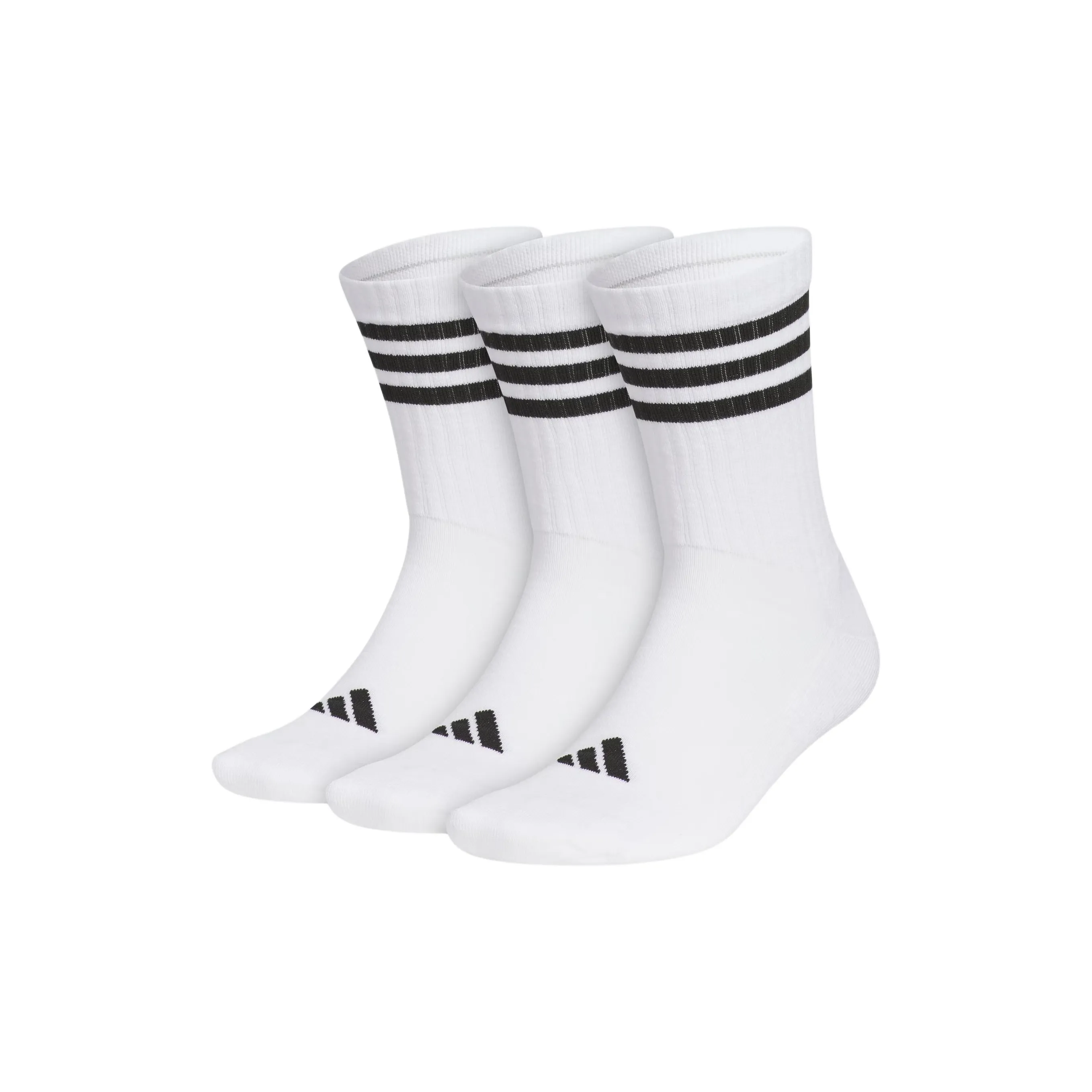 Adidas Sportswear CUSHIONED CREW SOCKS Mid Calf Socks Unisex 3 Pack White/Black