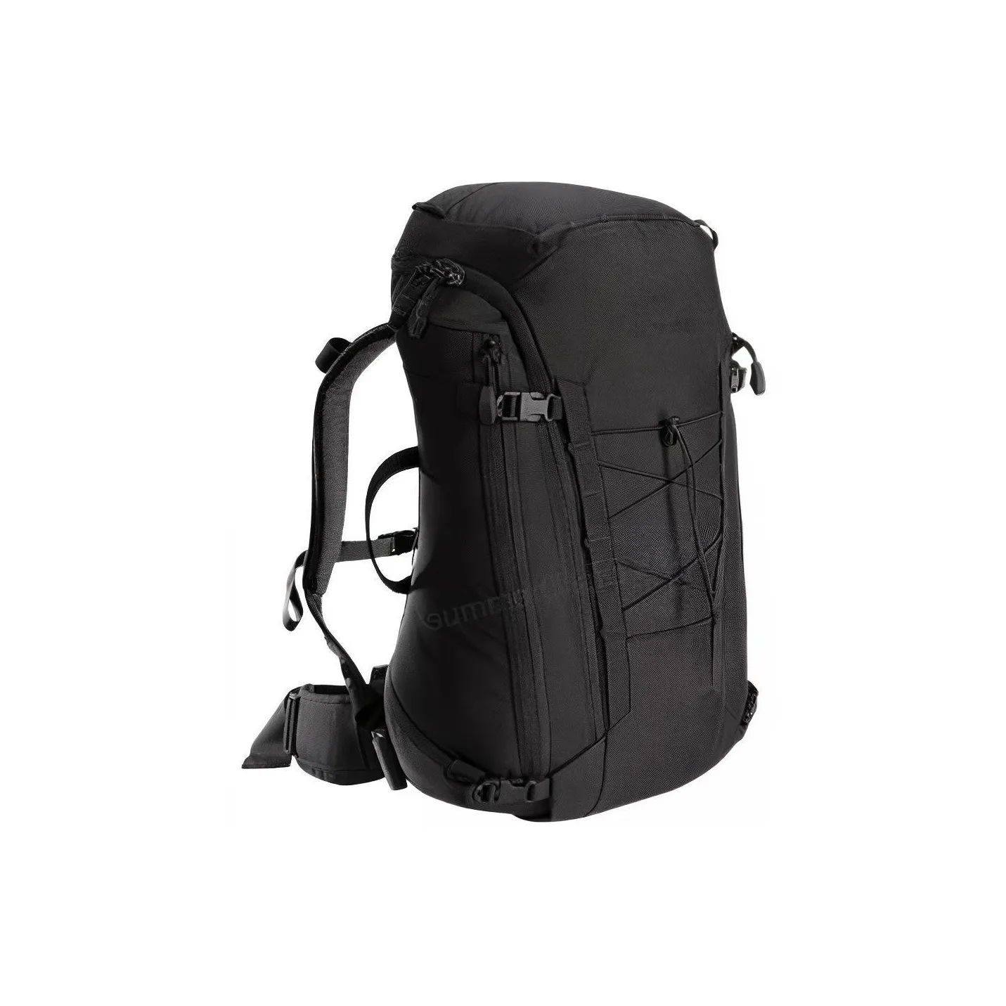 Arcteryx Backpack Outdoor Bag Plain Weave Fabric Black Unisex