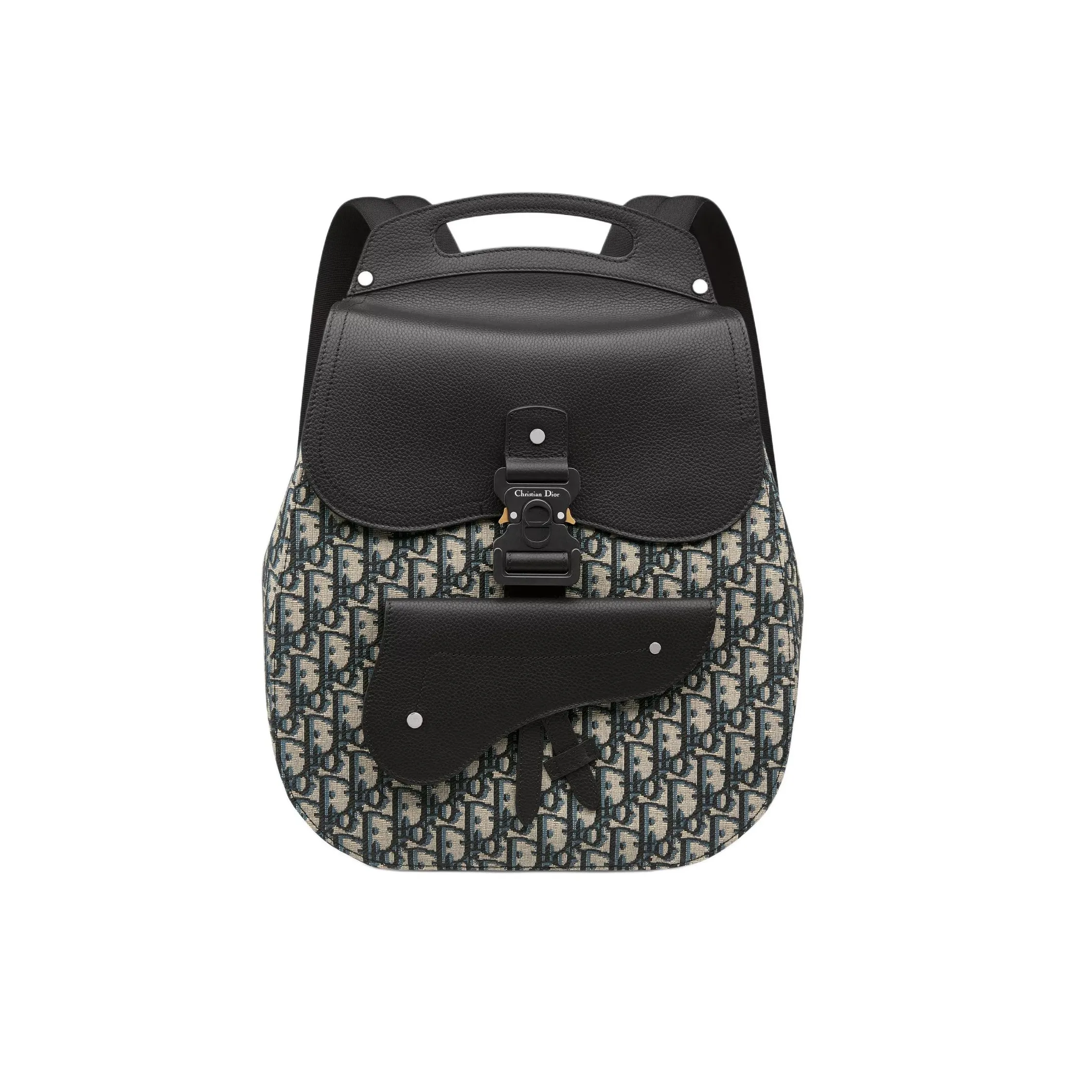 DIOR Gallop Grained Calfskin Backpack Regular Men's Beige & Black