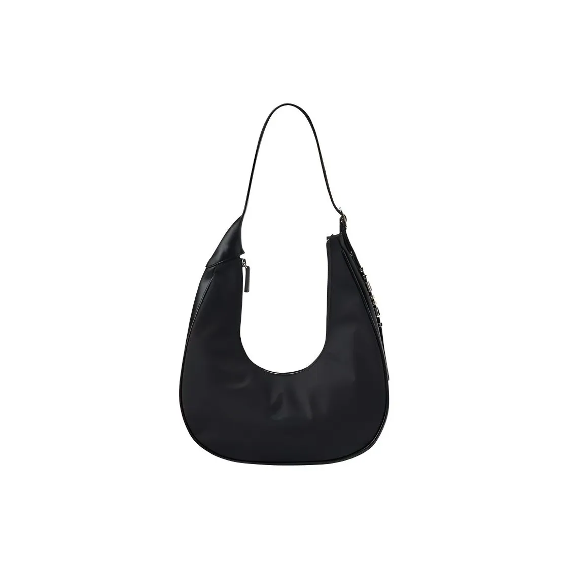 NERDY Нейлоновая сумка-полумесяц сумка через плечо женская черная кремовая