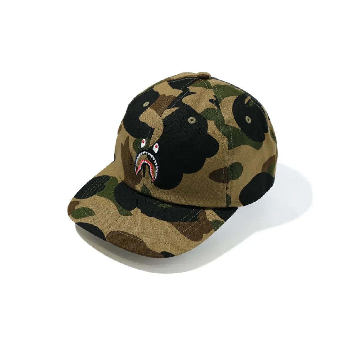 A BATHING APE 1St Camo Shark Panel Cap FW20