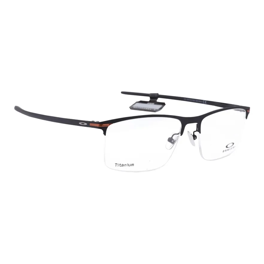 Oakley Титановый сплав Квадратные Оправы для очков Унисекс Черный