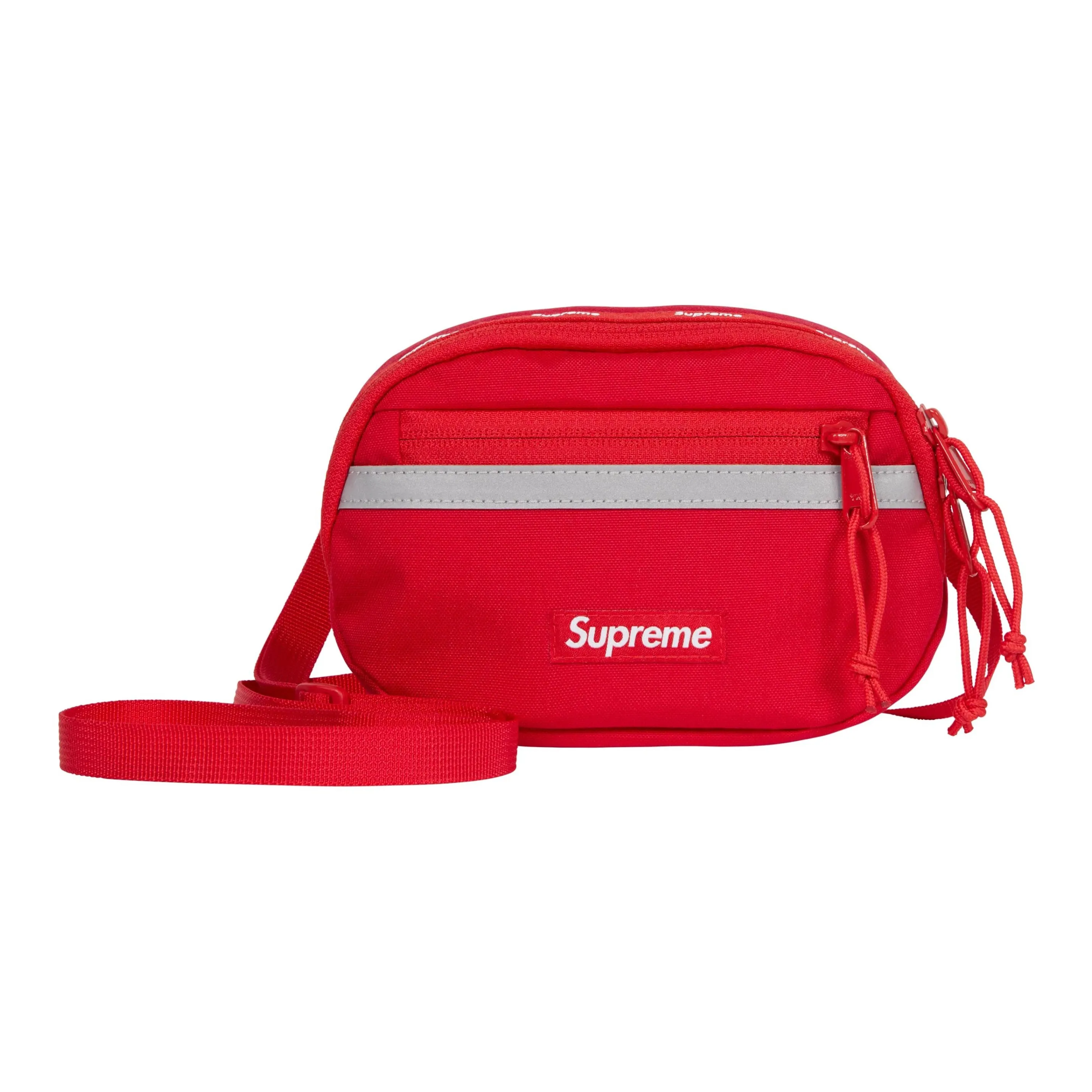 Supreme Nylon Shoulder Bag, Crossbody Bag Mini Unisex Red