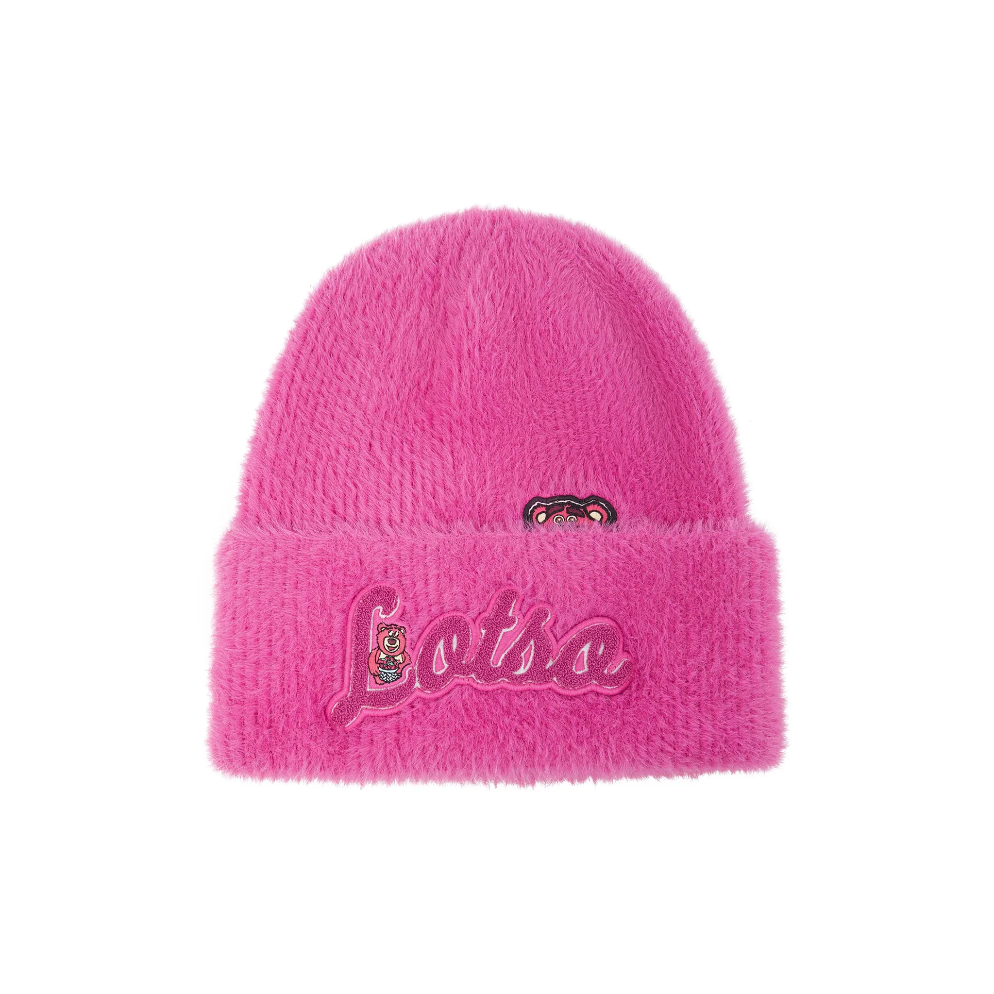 Полиамид подкладка шапки-бини унисекс розовый