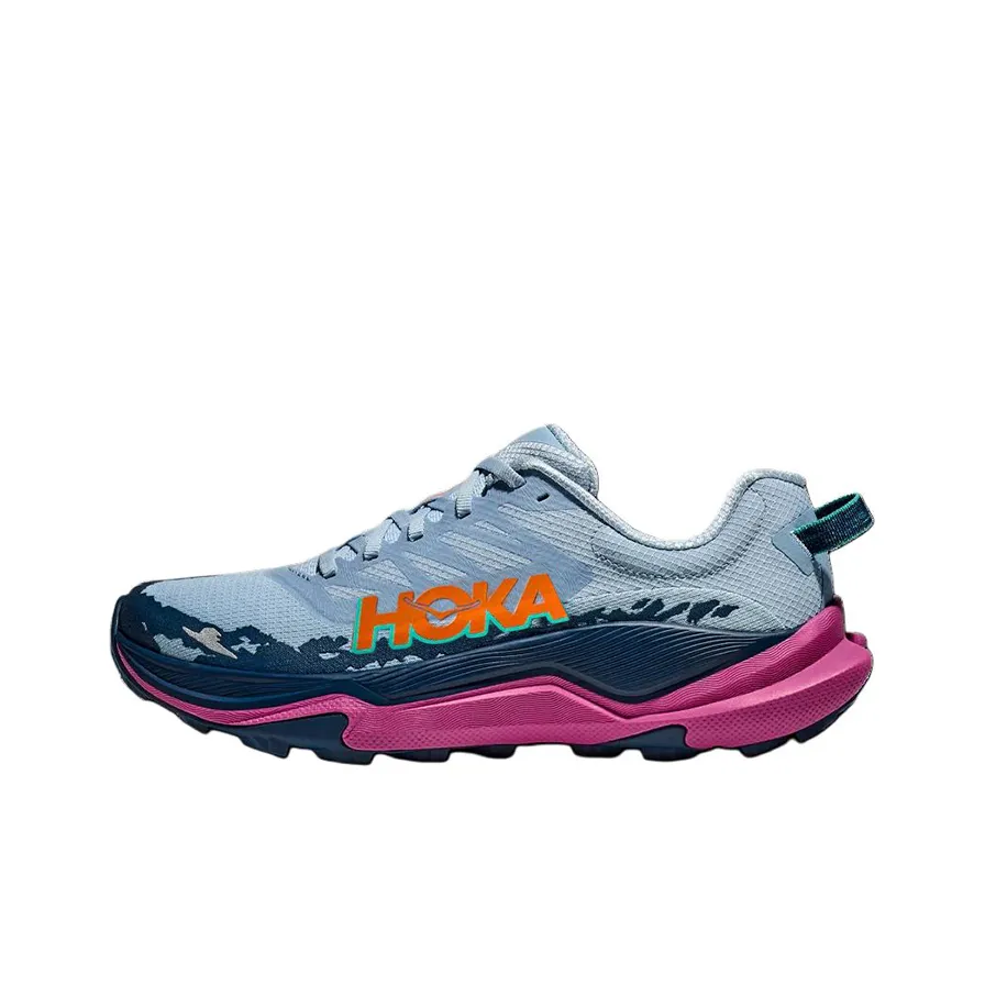 HOKA ONE ONE Устойчивые к истиранию низкие беговые кроссовки для женщин синие
