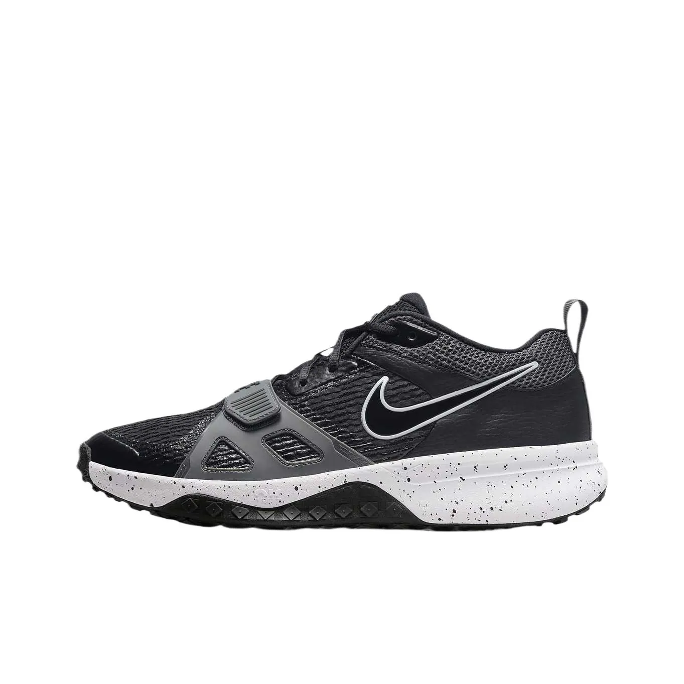 Nike Air Zoom Diamond Elite Turf Black Iron Grey Volt White