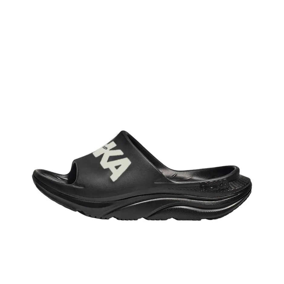 HOKA ONE ONE Ora Slip-on устойчивые слипоны унисекс черно-белые