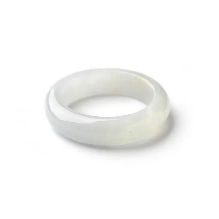 Cuizu Glutinous Jade Plain Ring, Gift For Female Friends Unisex