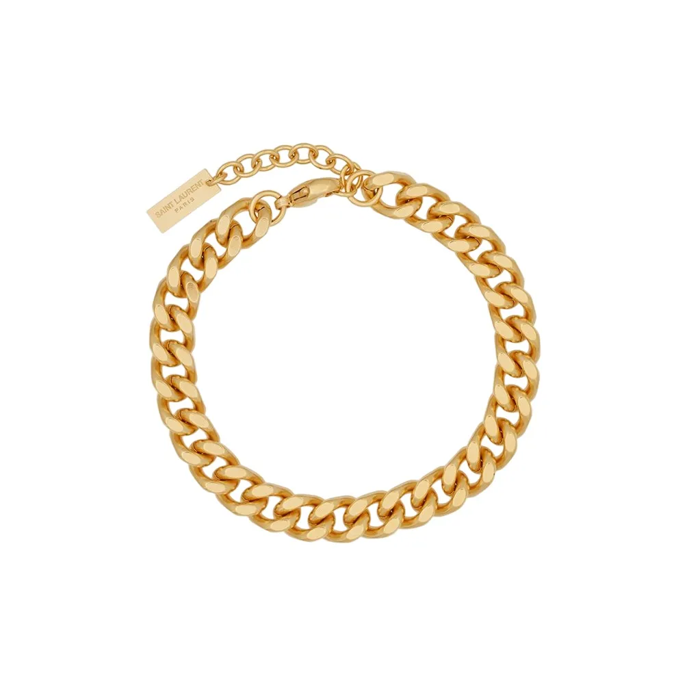 SAINT LAURENT Brass Bracelets Women's Gold