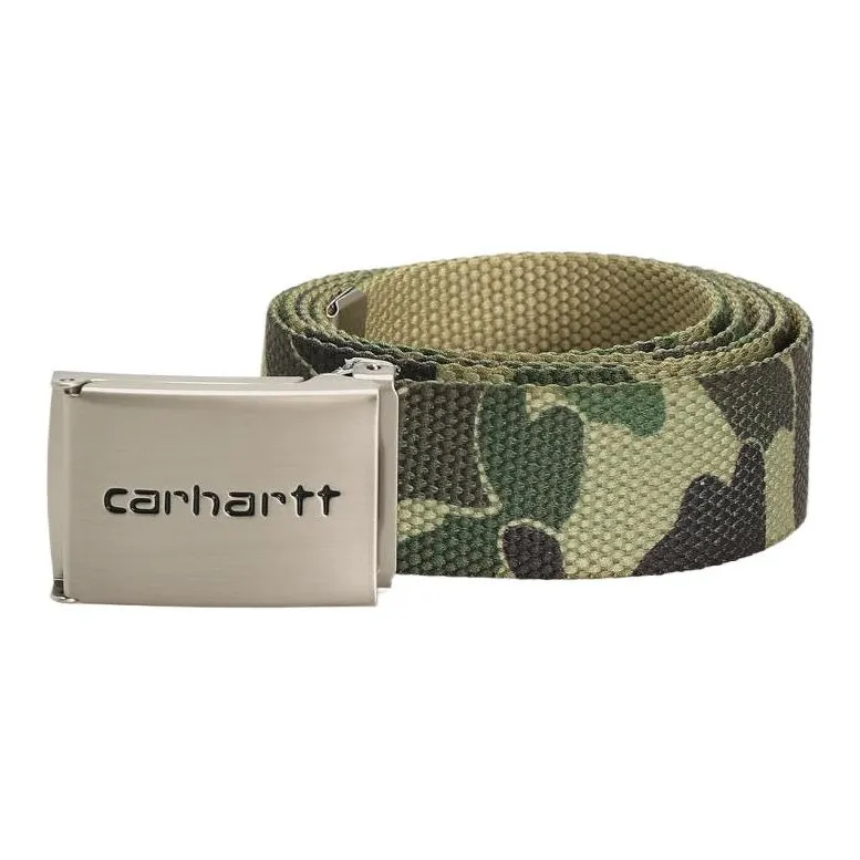 Carhartt WIP Полиэстер Ремень Мужской Зеленый Ширина 3,4CM