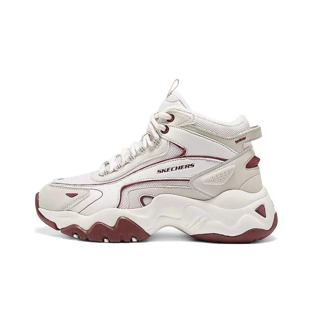 Skechers DLITES High Top Casual Shoes Women's Ecru