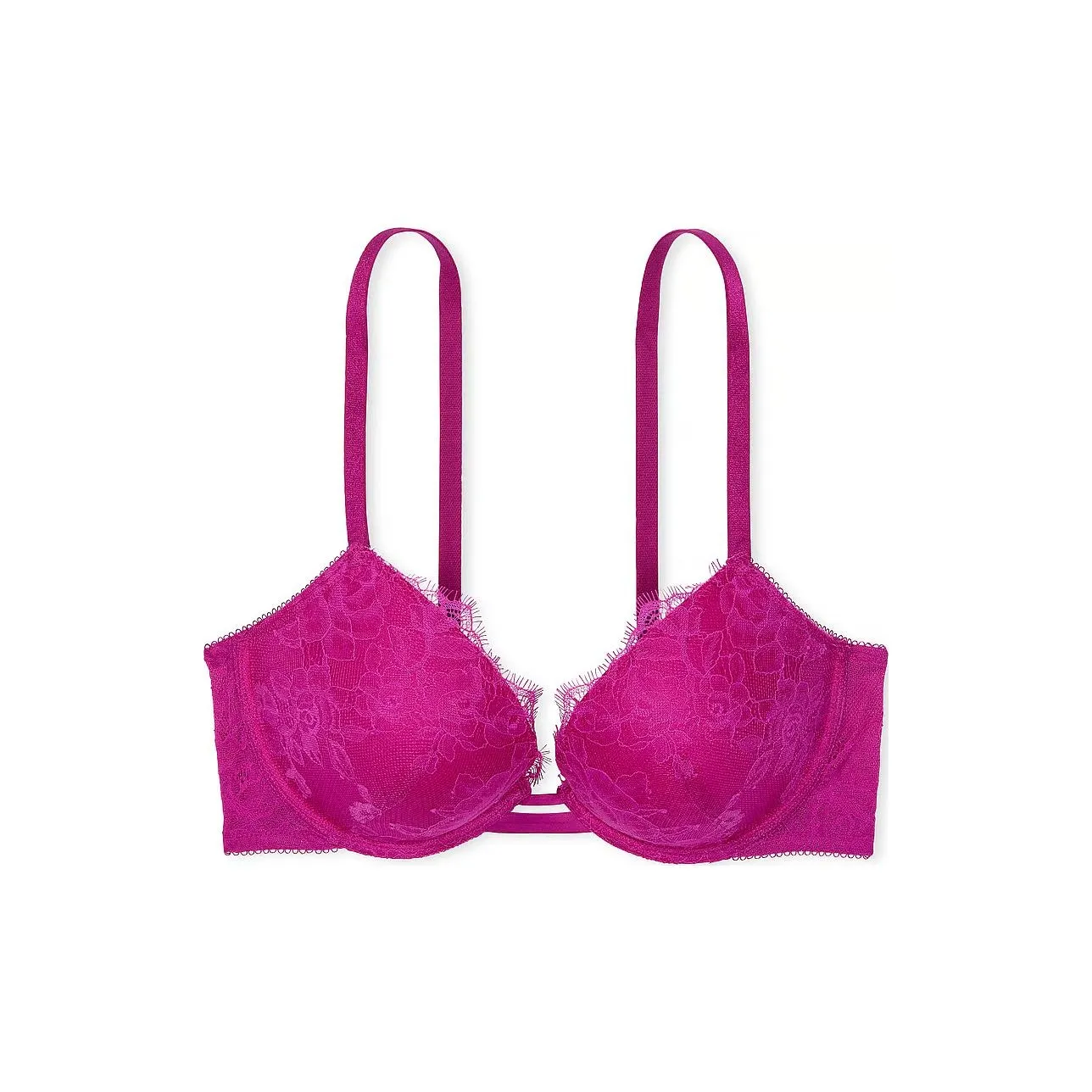 Victoria's Secret 24 Big Show Collection Very Sexy Rose Lace Push Up Bra Bra Women's Vibrant Pink