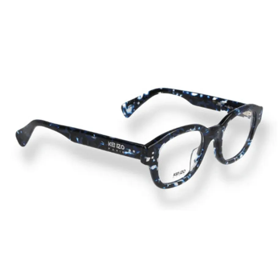 KENZO Ацетат Нерегулярная форма Оправа для очков Мужская Синяя