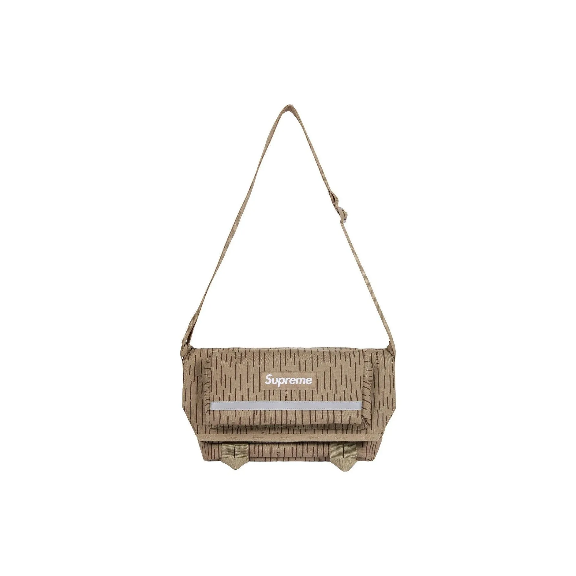 Supreme Nylon Messenger Bag, Crossbody Bag, Shoulder Bag Regular Unisex Tan