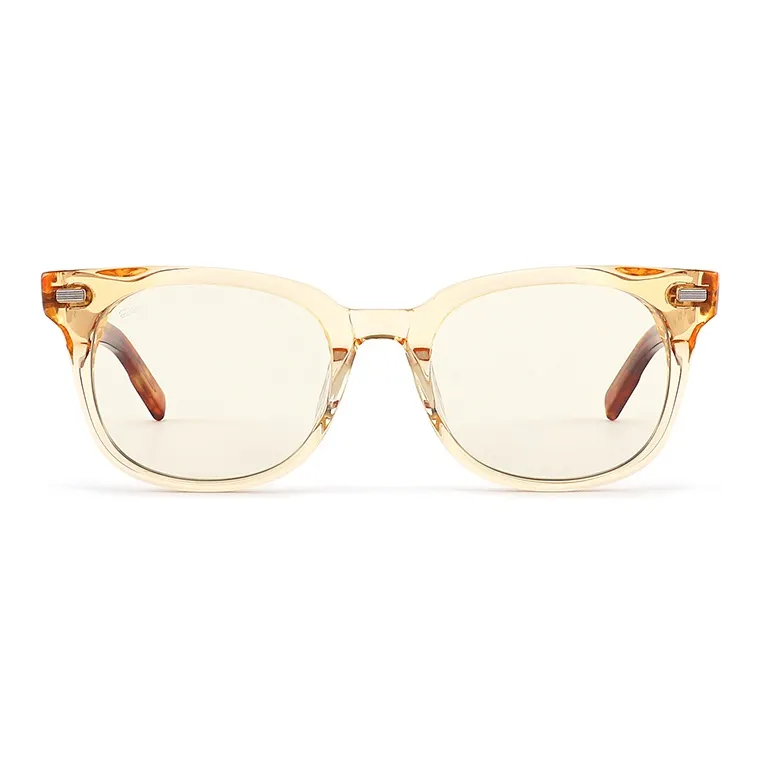 Fakeme Пластина Квадрат Солнцезащитные очки Унисекс Желтый