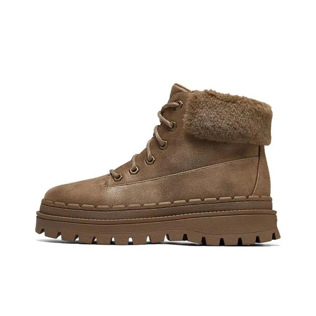 Skechers Modern Comfort Short Snow Boots Women's Chestnut