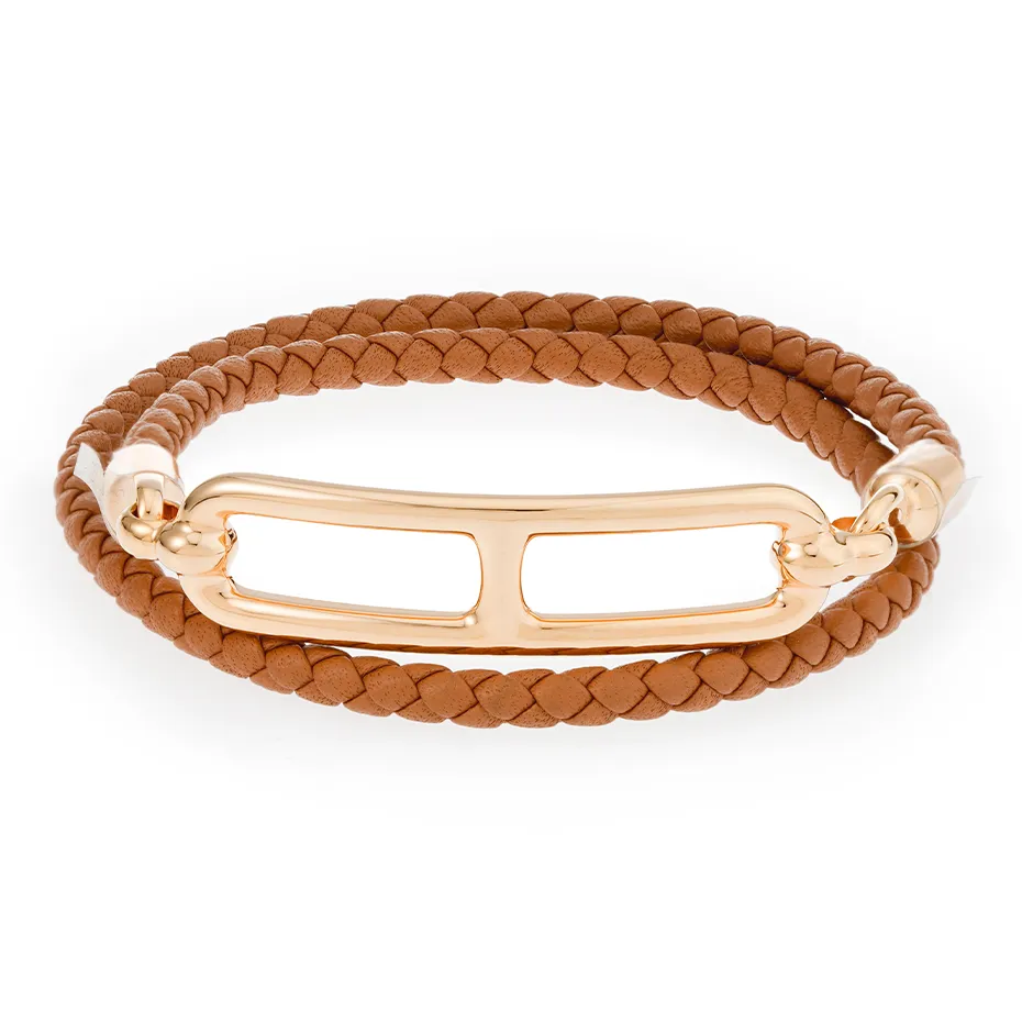 HERMES Roulis Leather Elegant Style Bracelets