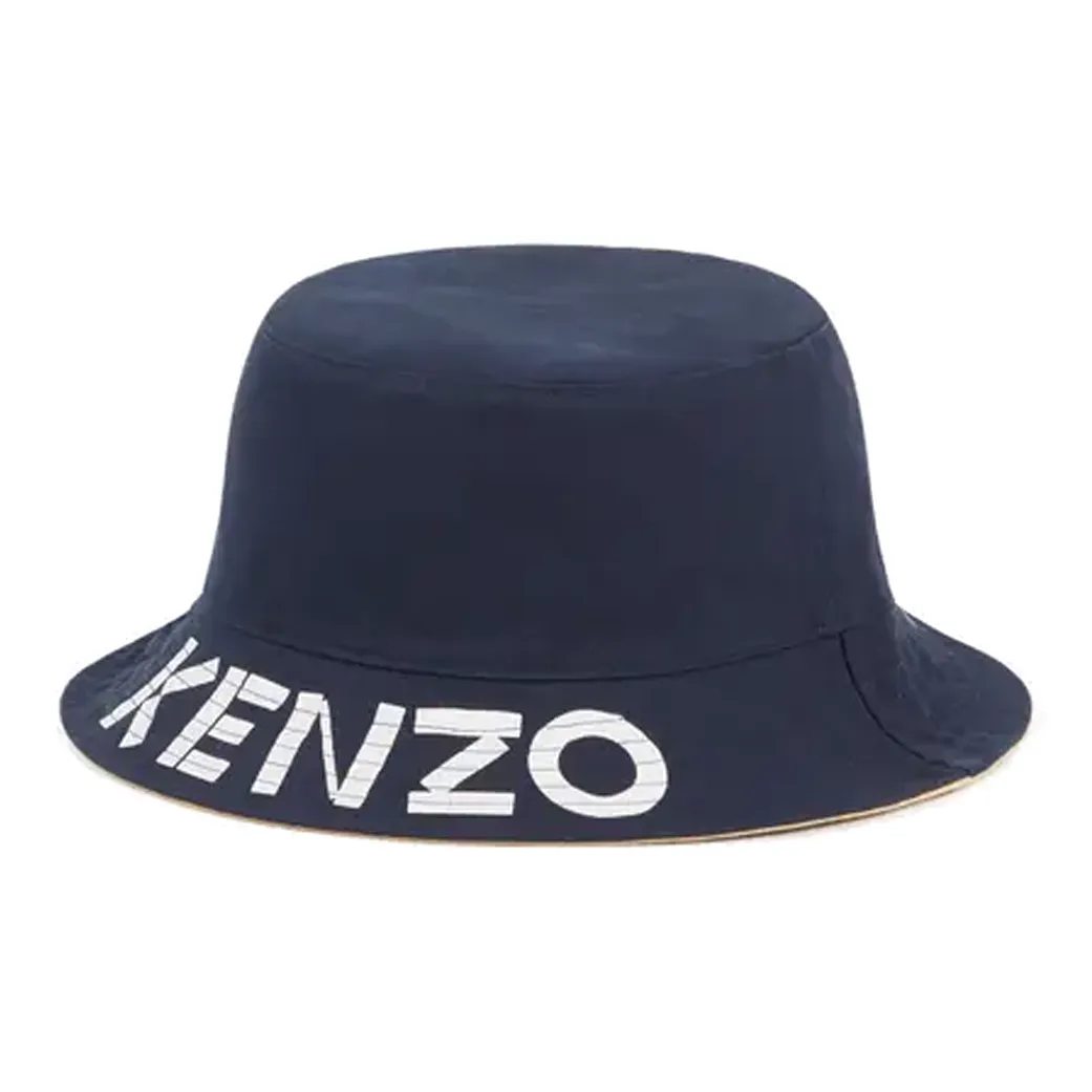 KENZO Cotton Bucket Hats Синий Мужской