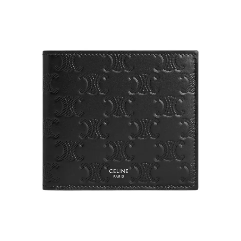 CELINE Calfskin Wallet Men's Black