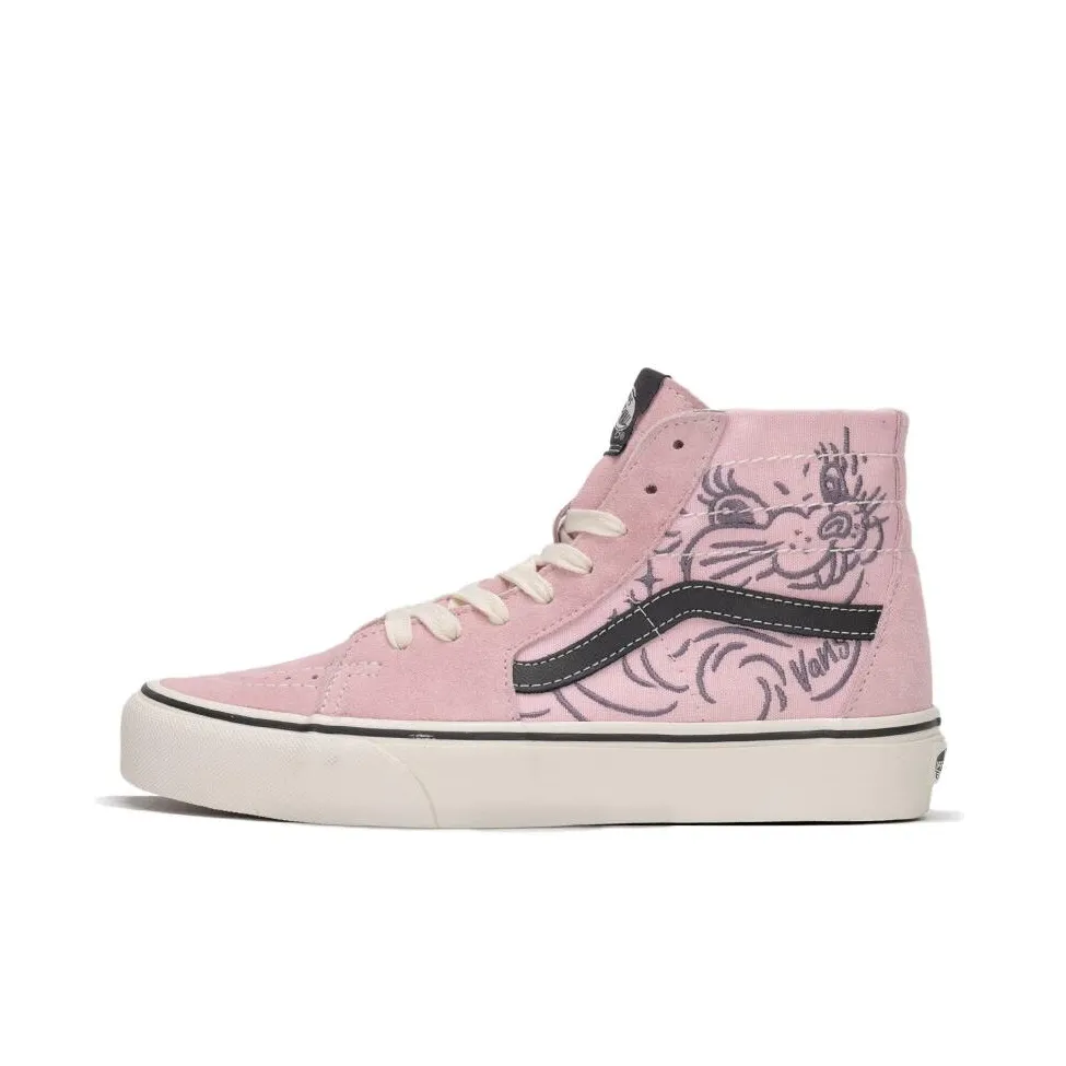 VANS SK8 HI Высокие Кроссовки для Скейтбординга Женские Розовые
