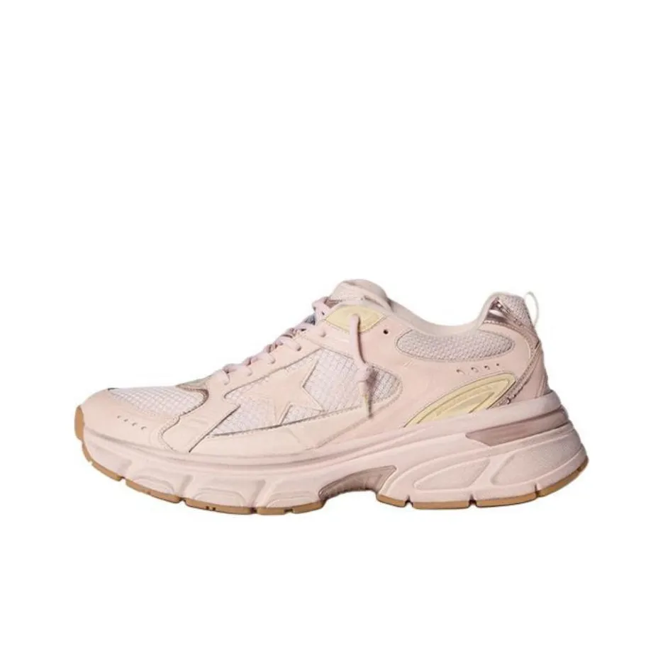 Golden Goose Lightstar Low Top Chunky Sneakers Athletic Shoes Casual Shoes Men's Dirty Pink Color