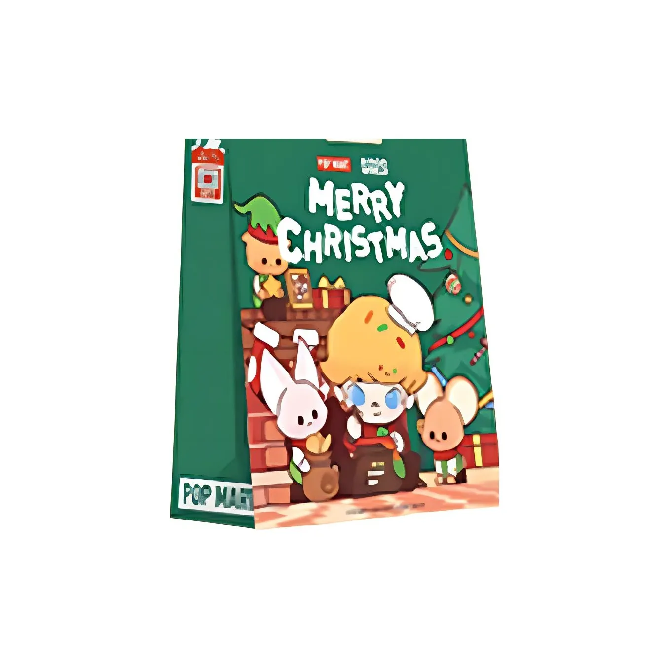 POP MART Коллаборация Edition DIMOO Снеговик's Letter Merry Christmas Подарок Сумка Ограниченная Серия Сумка для покупок Мерч по IP