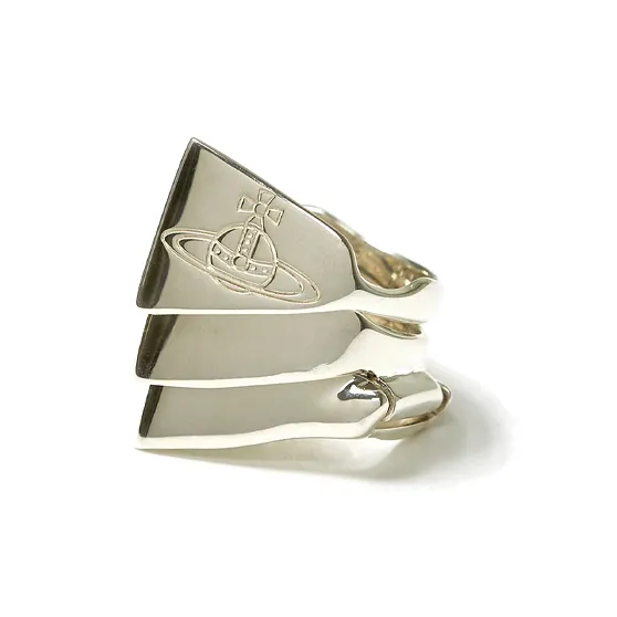 Vivienne Westwood Knuckleduster 925 Sterling Silver Rings Unisex Silver