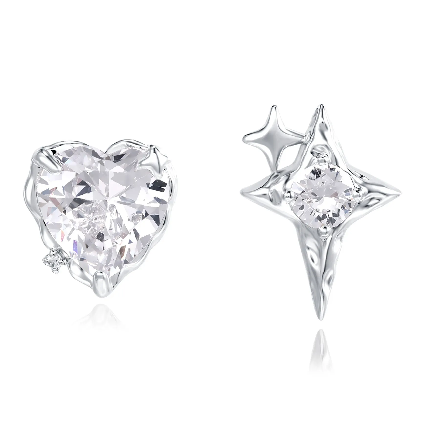 ERROR Alloy Stud Earrings Women's