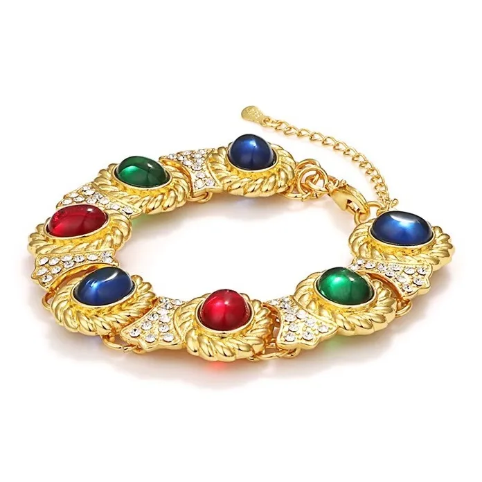 Exhibition Медный Стекло Браслеты Женские