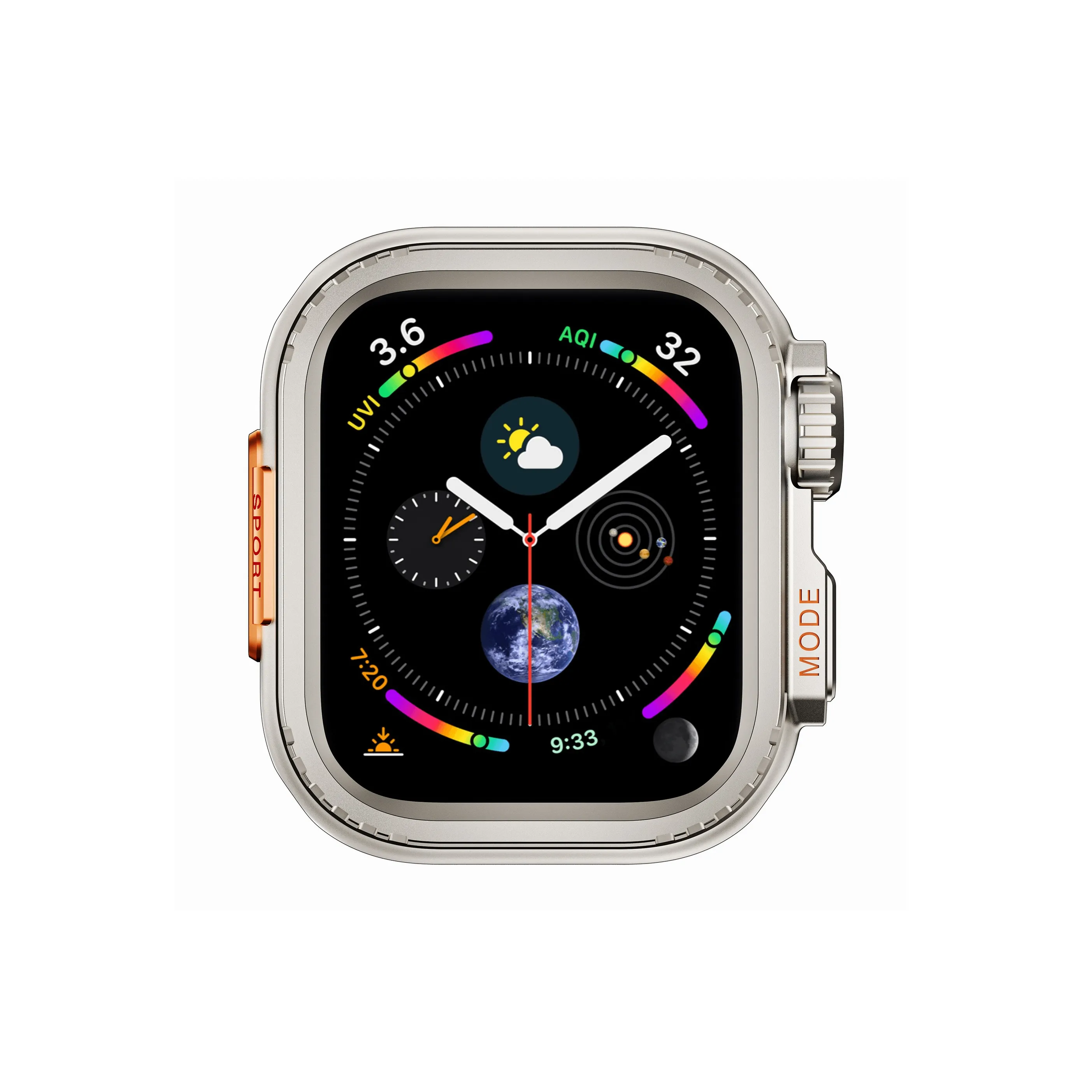 Vobafe Защитный чехол для Apple корпус из металла совместимо с Apple Iwatch S9 8 7 6 5 4 SE Ultra2 Ultra