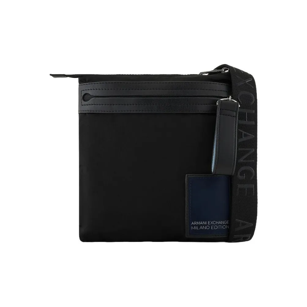 ARMANI EXCHANGEAE Polyester Shoulder Bag, Crossbody Bag Men's Black