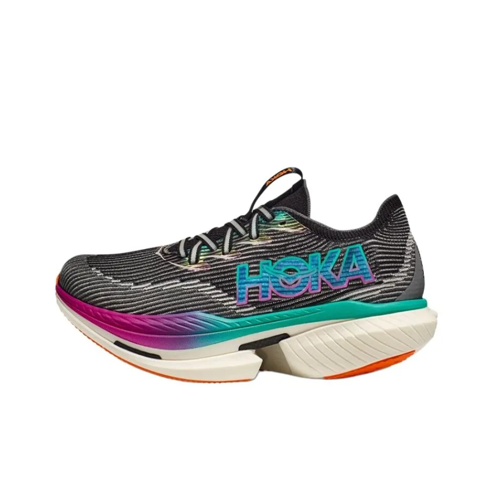 Ténis Hoka One One Gaviota 3 azul turquesa vermelho Cielo X1 Black Electric Aqua