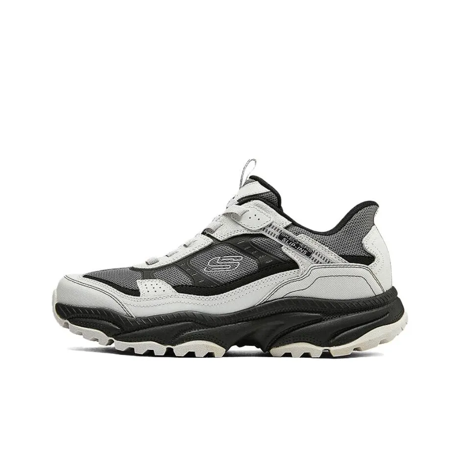 Skechers OUTDOOR MENS Low Top Running Shoes Men's Gray Black