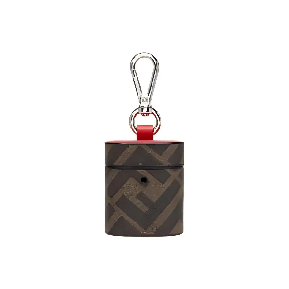 FENDI Fabric With Polycarbonate Earphone Case Men's Brown