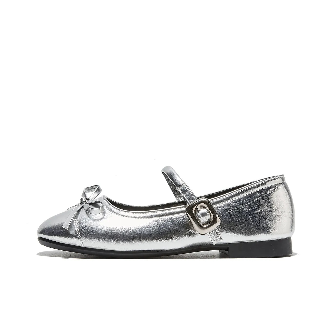 Medd Туфли Мэри Джейн Женские Серебряные