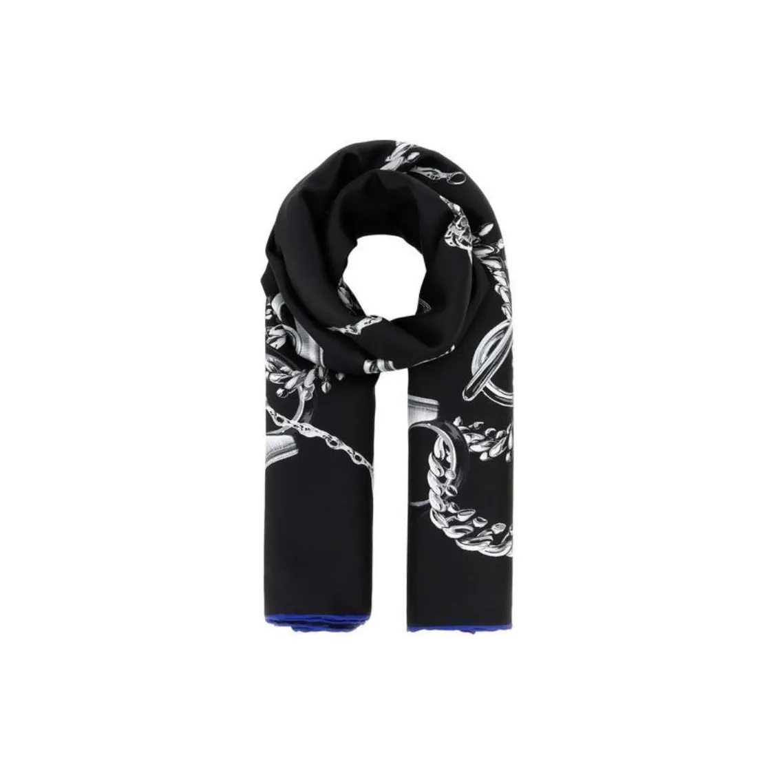 Burberry Knight Hardware-Printed Finished-Edge Scarf