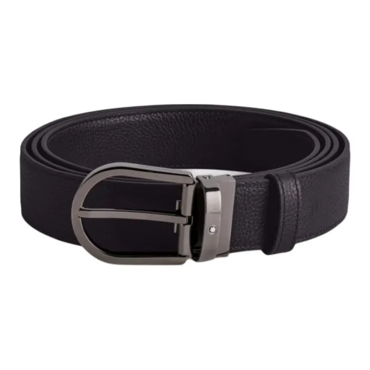 MONTBLANC Horseshoe buckle Leather Belt