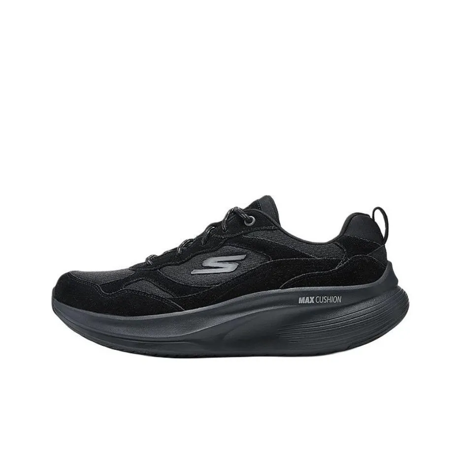Skechers MEN'S GO WALK Breathable Low Top Casual Shoes Men's Black