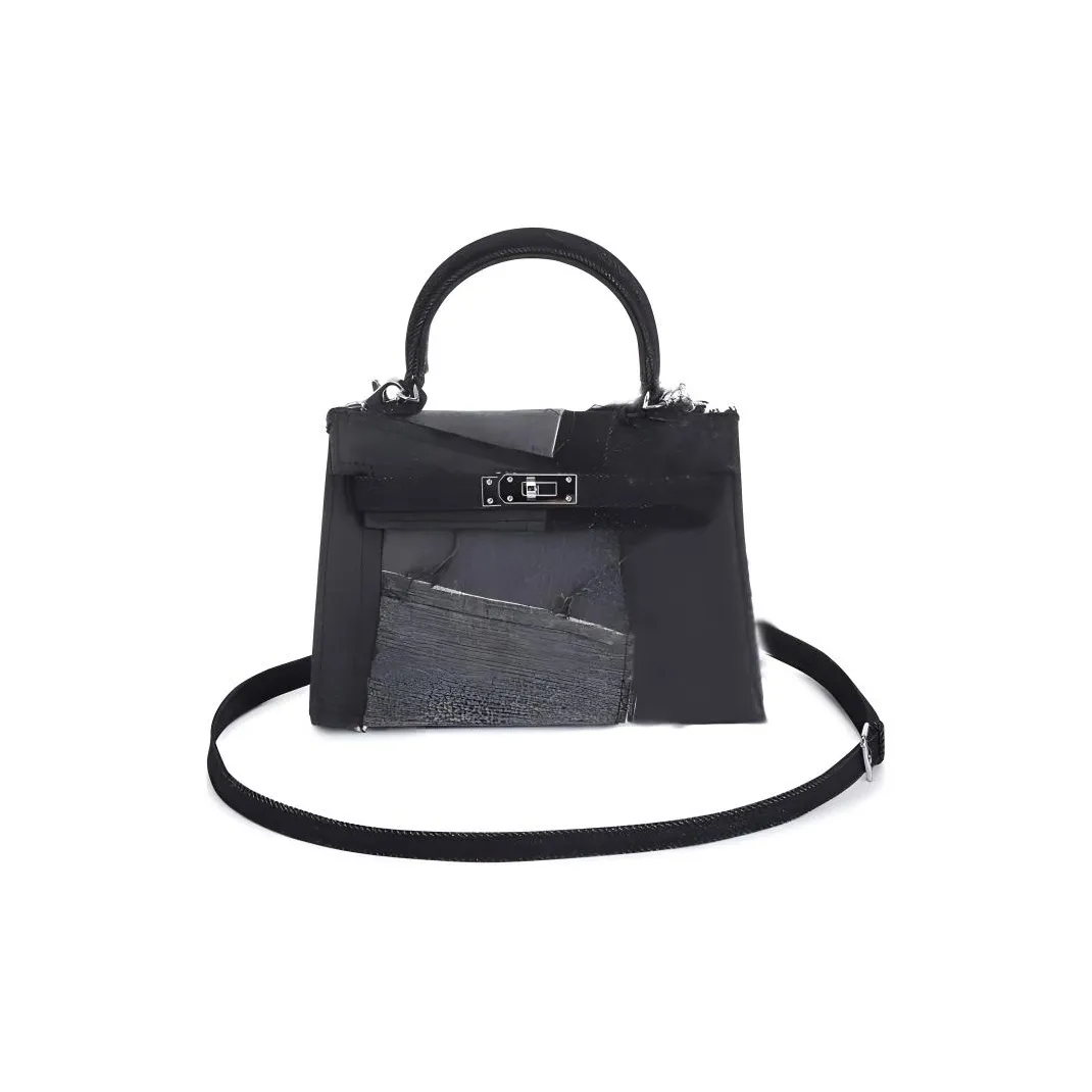 Emotional World Denim Portable Crossbody Bag, Shoulder Bag Regular Women's Black